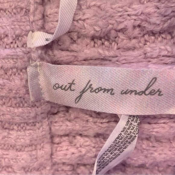 Out From Under Urban Outfitters Mina Cable Knit Pants Lavender Size Medium - Picture 6 of 11